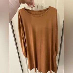 Light Brown Longsleeve Dress
